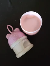 Caja de almacenamiento portátil para comida de bebé, contenedor de leche con dibujos animados de cereales esenciales, estilo Rana, 3 niveles