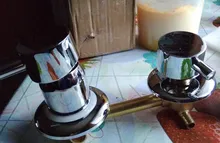 Mixing-Valve Faucet Shower-Mixer Brass Bathroom Water Outlet Tap-Cabin Center-Distance