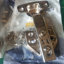 AOBT-bisagra de acero inoxidable para puerta de armario, amortiguador de bisagras hidráulicas, Cierre Suave, 1 Uds.