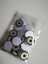 24 unids/lote 14mm Blyth muñeca ojos de Chips de vidrio delgado pupila ojo DIY accesorios BT109