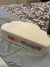 Jabón de arcoíris para baño, nube, sal, hidratante, exfoliante, limpieza corporal, bombas de baño de burbujas para la piel, Multicolor para bebé