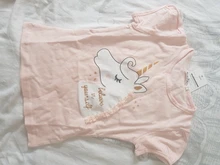 Camiseta de unicornio de manga corta de algodón Unisex, ropa para niños de 2 a 8 años, verano, 2020