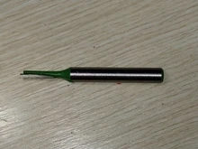 LAVIE-broca recta de carburo de tungsteno, broca de enrutador de doble flauta individual, vástago de 6mm, Fresa de madera para herramienta de carpintería, MC06020, 1 unidad