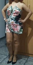 Mono informal con estampado Floral y cuello Halter para mujer, pelele Sexy de verano