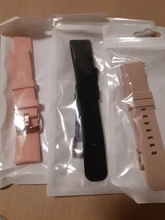 20mm rayas correa de silicona para Samsung Galaxy ver activa 42mm de S2 Rosa hebilla de oro pulsera-banda Correa