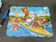 Rompecabezas de madera de la patrulla canina para niños, juguete educativo de aprendizaje temprano para regalo de Navidad