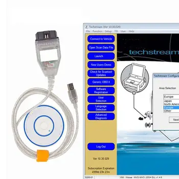 High Performance for VCI J2534 For Toyota TIS Techstream Cable Car OBD2 Diangostic Cable for Windows XP
High Performance for VCI J2534 For Toyota TIS Techstream Cable Car OBD2 Diangostic Cable for Windows XP