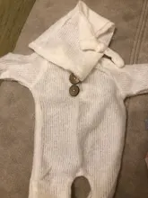 Accesorios para fotografías de recién nacidos de 0M-3M, punto de pie, botón de una pieza, colores sólidos, cola larga, gorra anudada, disfraz fotográfico de dos piezas