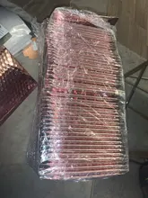 Bolsas de burbuja de papel de aluminio acolchadas, color oro rosa, para correo, autoadhesivo, 50 Uds.