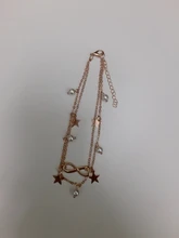 Tobillera dorada de Color estrella Bohemia para mujer, cadena multicapa para pies, pulsera tobillera de perlas simuladas, joyería de playa