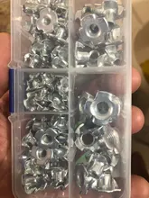 Juego de tuercas de altavoz de tuerca en forma de T para muebles, Tuercas de M5 M3 M4 M6 M8 chapadas en Zinc, 80 Uds.