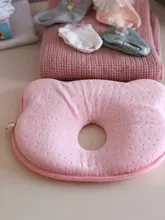 Almohada para recién nacido, suave, previene la memoria de cabeza plana, cojín de espuma que moldea la forma, posicionador para dormir