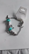 Pulsera con forma de llave de corona antigua para mujer, Original, abalorio de 6 colores, cuentas de cristal, pulsera y brazalete, regalos de joyería DIY