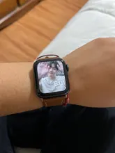 Correa de cuero para Apple watch, banda de 44mm, 40mm, 38mm, 42mm, iWatch, pulsera de una sola vuelta, reloj para Apple watch series 5 4 3 se 6