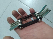 Juego de herramientas para reparar bicicletas, kit con llaves hexagonales, destornilladores, con palanca de neumáticos, llave Allen, para bici de montaña, Mountain Bike, multiherramienta para ciclismo