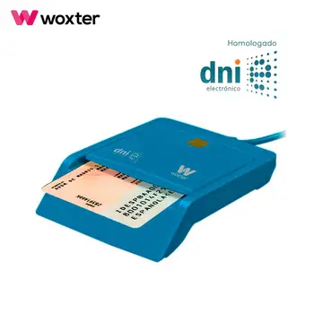 Woxter Lector DNI Electrónico Azul - USB, Compatible con DNI 3,0, Tarjetas Inteligentes, Compatible con Windows y MAC
Woxter Lector DNI Electrónico Azul - USB, Compatible con DNI 3,0, Tarjetas Inteligentes, Compatible con Windows y MAC