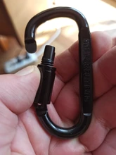 LLavero de escalada de aleación de aluminio en forma de D, gancho práctico, mosquetón