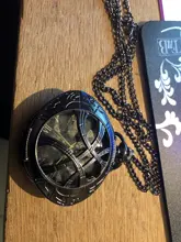 Reloj de bolsillo clásico para hombre y mujer, pulsera de cuarzo con forma de ojo, Ojos de dragón, collar de Lobo, cadena, regalos colgantes, nuevo