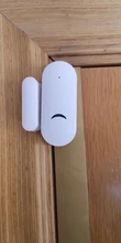 Sensor de puerta inteligente WiFi Tuya, detectores de puerta cerrados abiertos, Notificación por aplicación WiFi, Google Home, Alexa, ahorro de energía, funciona con batería por 1 año