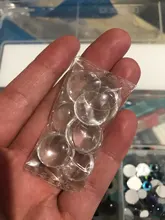 Cabujón de vidrio transparente para fabricación de joyería DIY, 10 Uds., cabujones redondos de espalda plana de 6/8/10/12/14/16/18/20/25/30mm