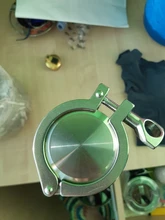 2 Tri-Clamp, Tri-Clover, Single Pin Clamp. Stainless steel 304