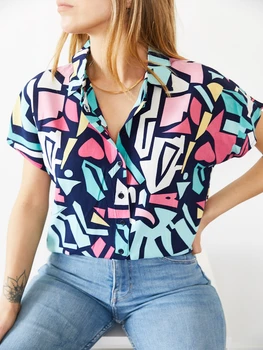 BEYON WOMEN'S BLUE PATTERNED SHORT-SLEEVED SHIRTS 2020 FASHION COTTON LINEN VISCOSE FABRIC CASUAL WOVEN REGULAR FIT
BEYON WOMEN'S BLUE PATTERNED SHORT-SLEEVED SHIRTS 2020 FASHION COTTON LINEN VISCOSE FABRIC CASUAL WOVEN REGULAR FIT