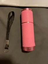 Mini lámpara portátil UV 9 LED Morado para secado de uñas, linterna para esmalte de uñas en Gel artístico, herramientas de máquina