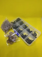 Ojos de seguridad para osos de felpa, ojos de plástico para peluche 100 unidades con ojos de muñecas de 6mm/8mm/9mm/10mm/12mm