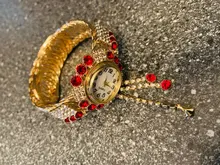 Reloj de pulsera de lujo con diamantes de imitación para Mujer, accesorio femenino de marca superior, 2021