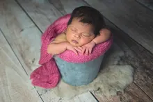 Accesorios de fotografía recién nacido envoltorio de mohair y sombrero