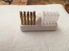 Taladro eléctrico para manicura, cepillo de limpieza, broca, herramienta de limpieza, brocha de alambre de cobre, brocas para odontología, 1 unidad