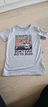 Marty pase lo que pase, no alguna vez ir a 2020 mujeres divertido gráfico T camisa chica Base Camisetas Camiseta de cuello negro dama de la nave de la gota