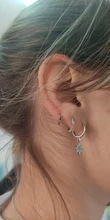 CANNER-pendientes de plata de ley 925 con micro mosaico, joyería aros para mujer, 1 par, 2021