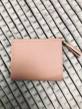 DOLOVE-cartera corta con borla para mujer, cartera pequeña coreana, sencilla, cuadrada, billeteras sencillas, monedero, Mini bolsa