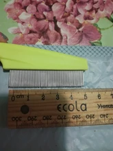 Peine multicolor para peluquería de mascotas, cepillo de pulgas para cachorros, peines de pelo de acero inoxidable, suministros de limpieza de perro y gato