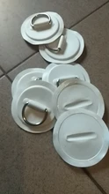 Parche de PVC para tabla de surf, con anillo en D de acero inoxidable, almohadilla de anillo redondo, cuerda elástica de 5M, 6 uds.
