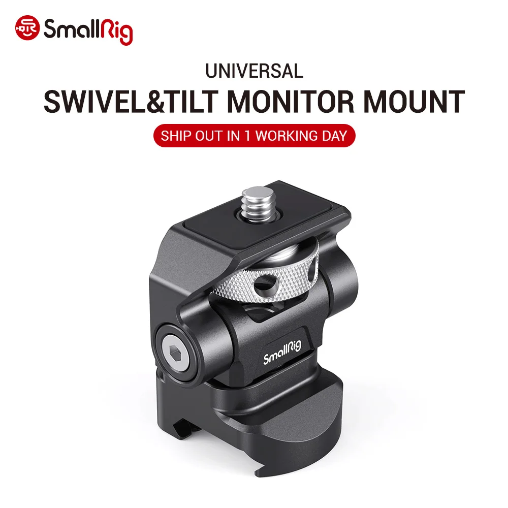 SmallRig Quick Release Nato Clamp Monitor Holder Swivel and Tilt Adjustable Monitor Mount with NATO Clamp Mount 2906
SmallRig Quick Release Nato Clamp Monitor Holder Swivel and Tilt Adjustable Monitor Mount with NATO Clamp Mount 2906