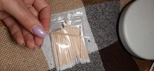 Hisopo de algodón ultrapequeño desechable, microcepillos sin pelusa, bastoncillos de algodón de madera, pegamento para extensión de pestañas, herramientas para quitar pestañas, 100 Uds.