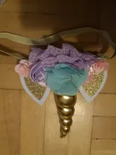 Diadema de cuerno de unicornio para bebé, regalos de cumpleaños para niños, diademas para chicas, suministros de fiesta, accesorios de fotografía recién nacido