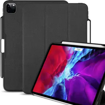 KHOMO iPad Pro 11 case (2020) 2nda generation Smart Cover front and back character for Apple Pencil 2 dark gray
KHOMO iPad Pro 11 case (2020) 2nda generation Smart Cover front and back character for Apple Pencil 2 dark gray