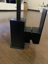 Suguword-grifo de fregadero de cocina de agua fría y caliente, grifo mezclador de agua de aluminio, rotación de 360 grados, redondo o cuadrado, novedad