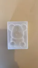 Moldes UV de silicona con forma de pata de oso para joyería, 1 pieza, DIY