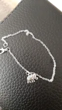 Tobillera de plata plateada del Tíbet con forma de elefante, Pulsera para el tobillo con forma de Animal, para mujeres