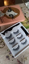 Moda mujer 3 pares magnético delineador de ojos Set de pestañas postizas pegamento libre de imán de las pestañas de Bushy rizado pestaña extender maquillaje