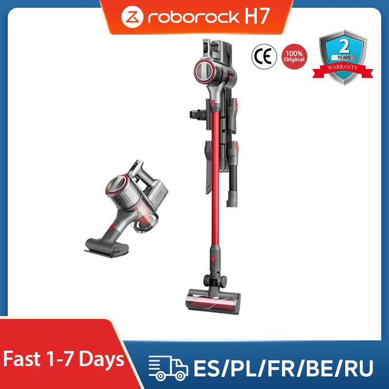 Roborock H7 Cordless Stick Vacuums Cleaners Portable Handheld Carpet Sweeper Smart Home Dust Collector Sweep Clean Robotic | Бытовая