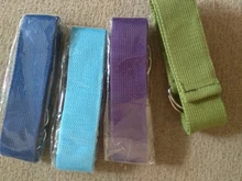 Correa de Yoga de 1,8 m x 3,8 cm, correas de ejercicio de algodón duraderas, hebilla de anillo D ajustable, da flexibilidad para estiramiento de Yoga y Pilates