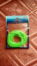 Tubo de pesca luminoso, 1 unidad, 4 metros de diámetro, 1mm, Mangas de silicona suave, aparejo de pesca, accesorios de línea de anzuelo
