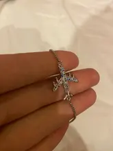 Nueva llegada cobre CZ aviones pulsera de cadena para las mujeres ajustable encanto volar avión joyería del brazalete de la mejor fiesta boda, viaje regalo