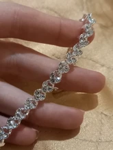 Pulsera de oro rosa de Color plateado para mujer, colgante de corazón de cristal, pulsera de mujer, joyería fina de Boda nupcial, regalo