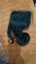 Extensiones de pelo brasileñas con malla con división, accesorio capilar ondulado de 13x4 y 4x4 con encaje Frontal, color negro azabache y cierre de malla con división